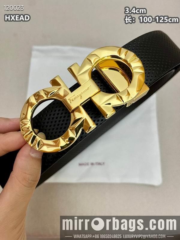 Ferragamo belt 34mmX100-125cm 8L01
