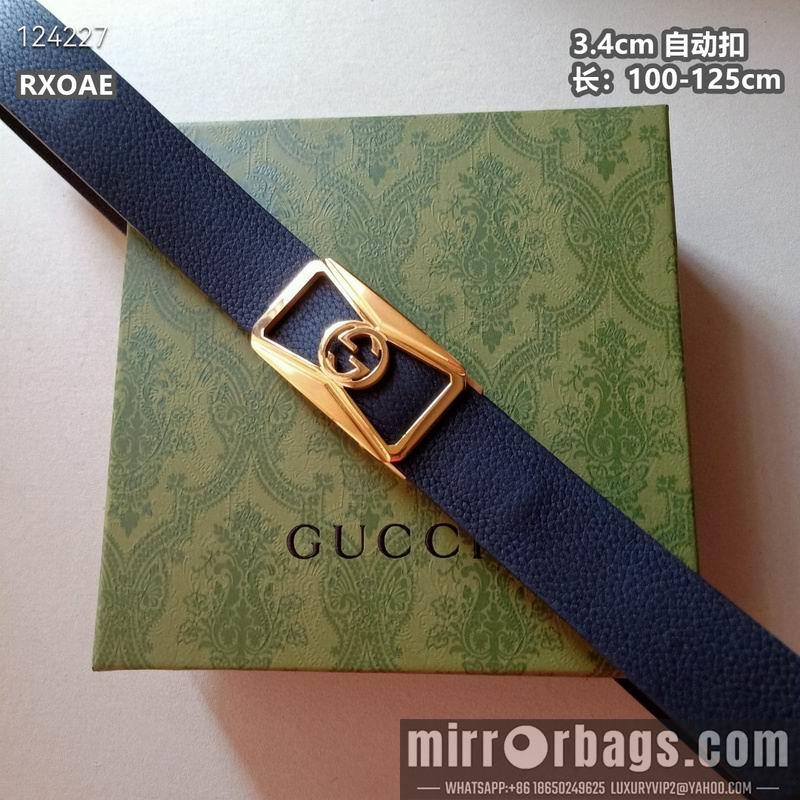 Gucci belt 34mmX100-125cm 8L20