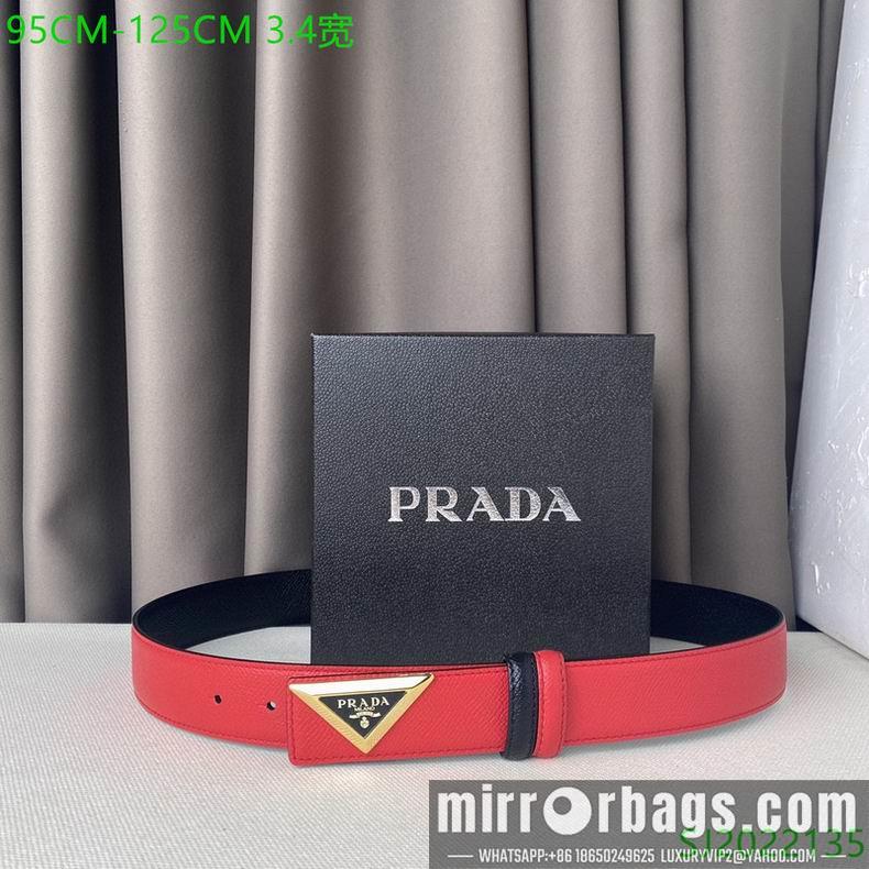 Prada Belt 34mmX95-125cm 7D03