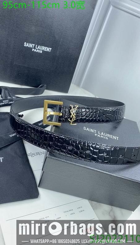 YSL belt 30mmX95-115cm 7D01