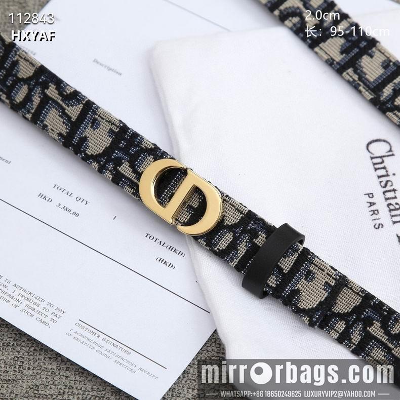 Dior Belt 20mmX95-110cm 8L07
