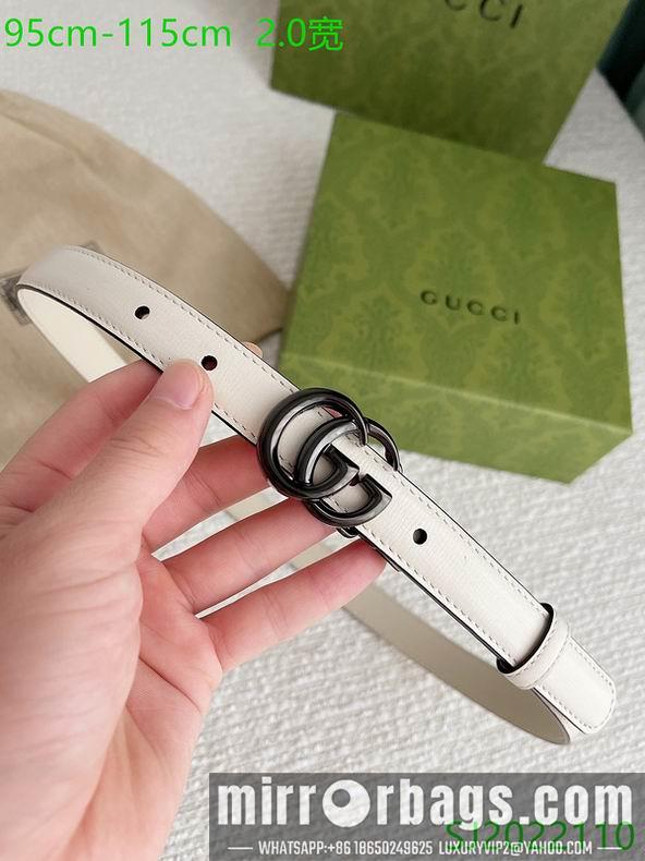 Gucci belt 20mmX95-115cm 7D02