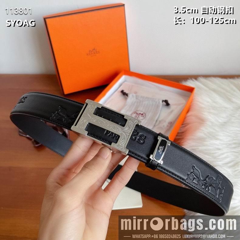 Hermes belt 自动钢扣35mmX100-125cm 8L082502