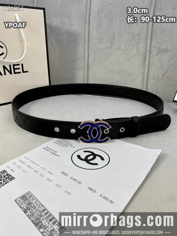 Chanel belt 30mmX90-125cm 8L12
