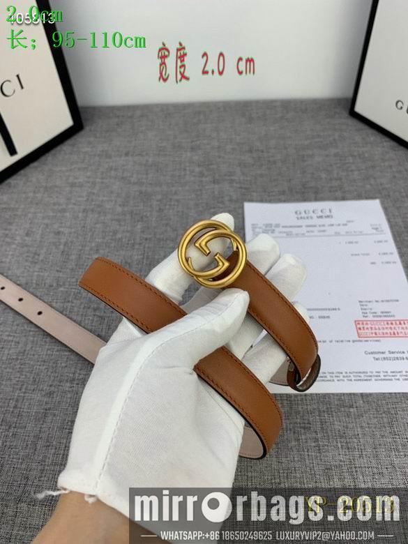 Gucci belt 20mm 95-110cm 8L01
