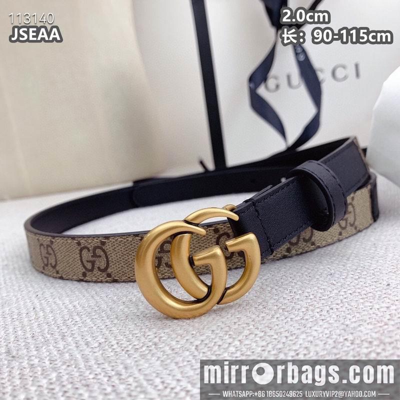 Gucci belt 20mmX90-115cm 8L15