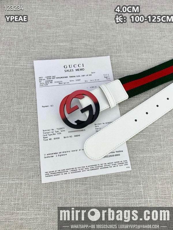 Gucci belt 40mmX100-125cm 8L135