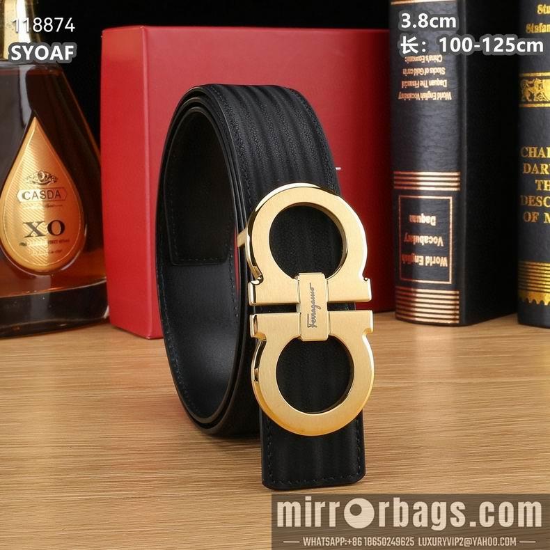 Ferragamo belt 38mmX100-125cm 8L15