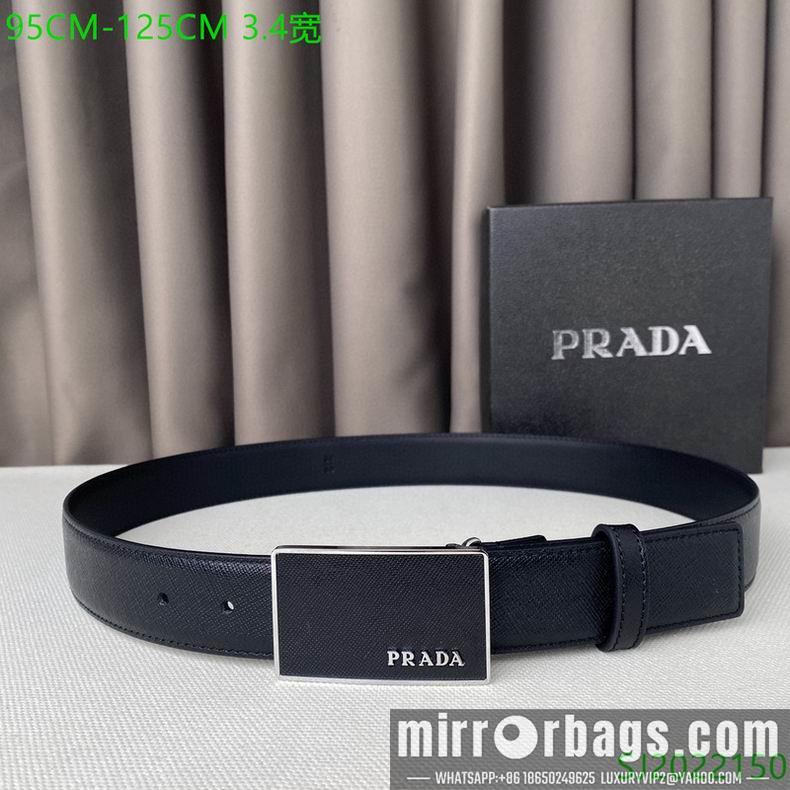 Prada Belt 34mmX95-125cm 7D05