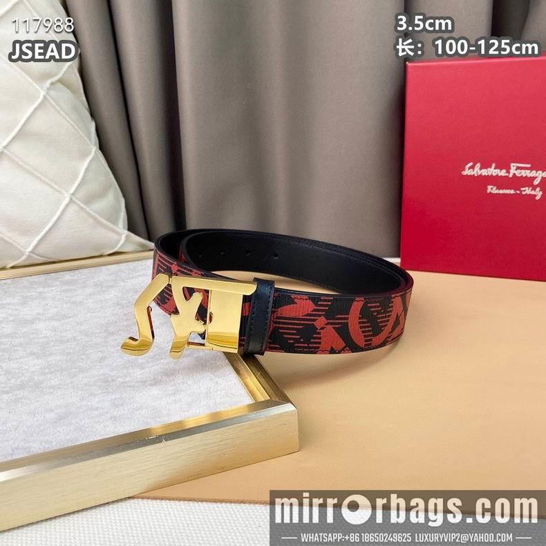 Ferragamo belt 35mmX100-125cm 8L08