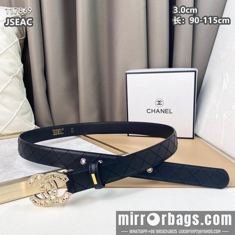 Chanel belt 30mmX90-115cm 8L07