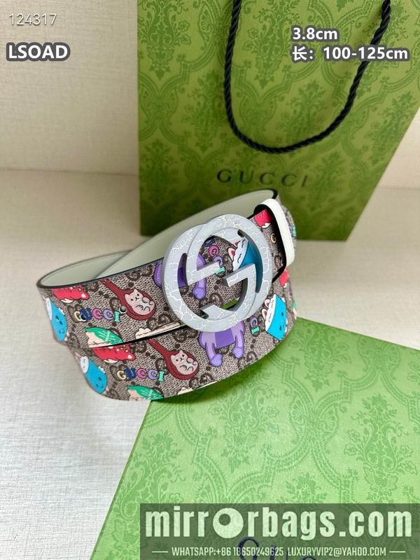 Gucci belt 38mmX100-125cm 8L32
