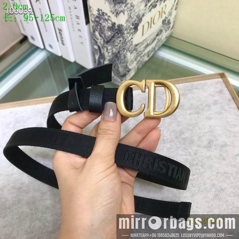 Dior Belt 20mmX95-110cm 7d09