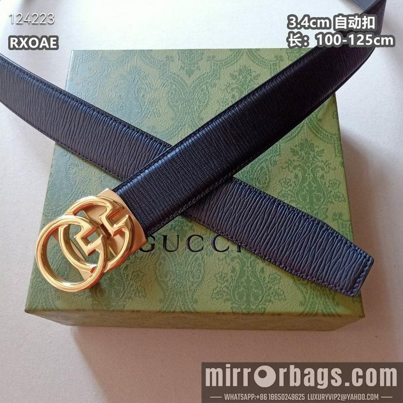 Gucci belt 34mmX100-125cm 8L22