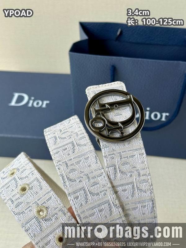 Dior belt 34mmX100-125cm 8L08