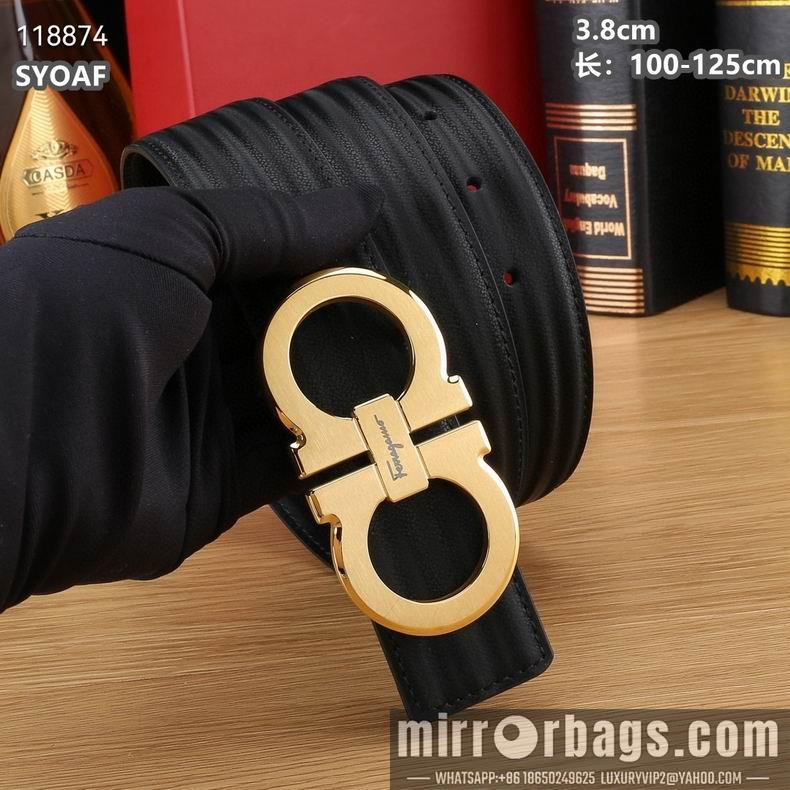Ferragamo belt 38mmX100-125cm 8L15