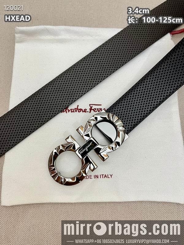 Ferragamo belt 34mmX100-125cm 8L01