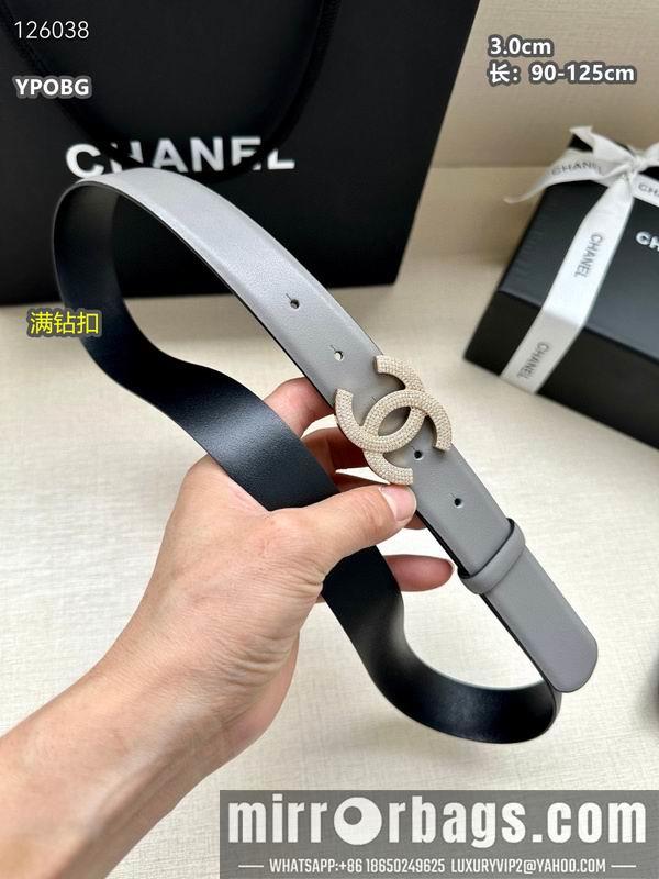 Chanel belt 30mmX90-125cm 8L11
