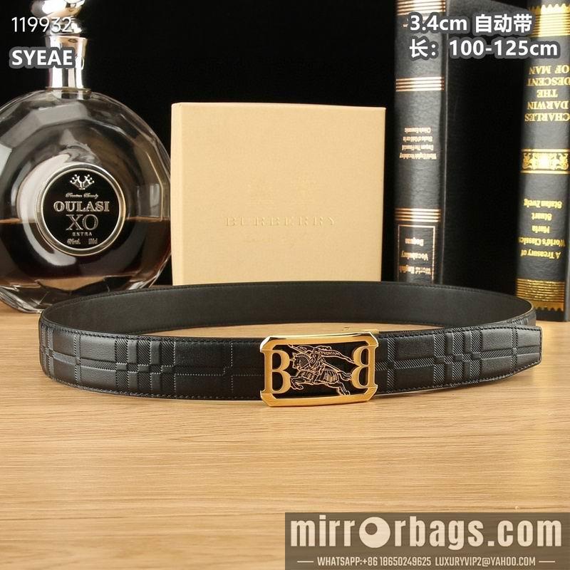 Burberry belt 34mmX100-125cm 8L06