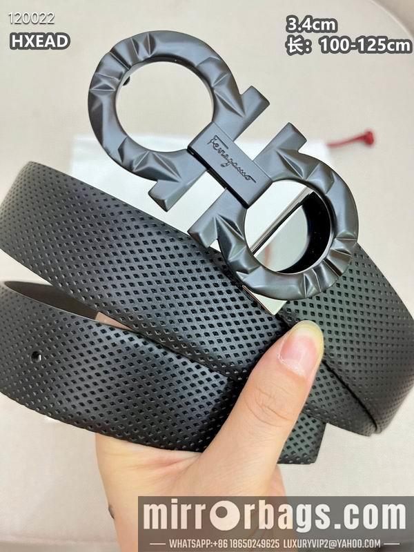 Ferragamo belt 34mmX100-125cm 8L01