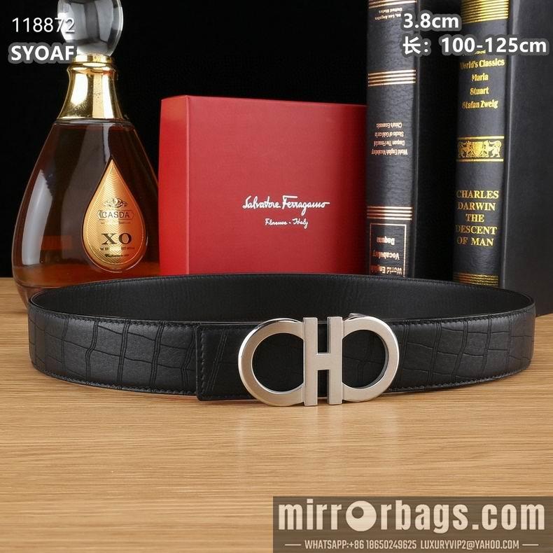 Ferragamo belt 38mmX100-125cm 8L14