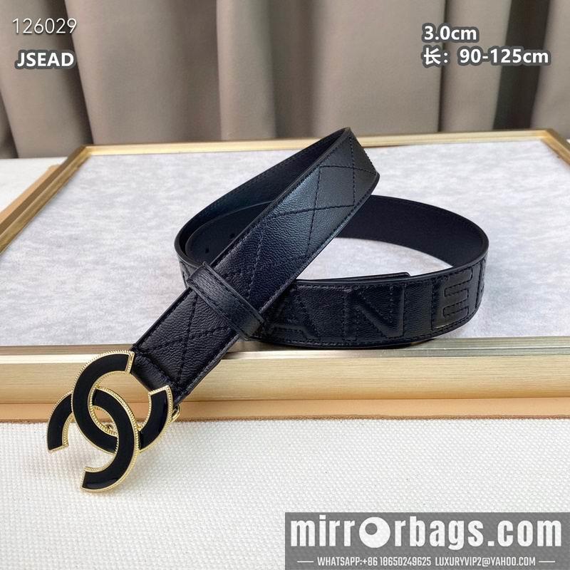 Chanel belt 30mmX90-125cm 8L13