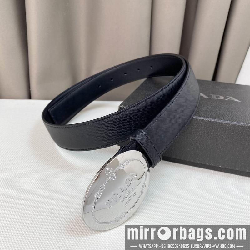 Prada belt 35mmX95-125cm 7D01