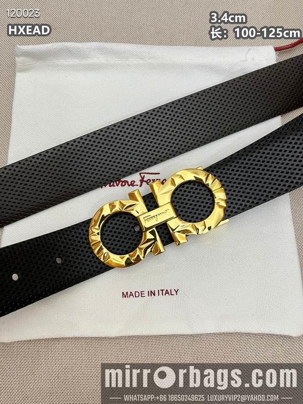 Ferragamo belt 34mmX100-125cm 8L01
