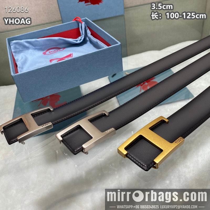 Tod's belt 35mmX100-125cm 8L05