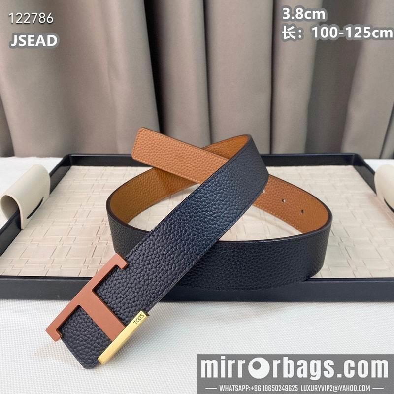 Tod's belt 38mmX100-125cm 8L01
