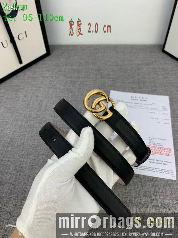 Gucci belt 20mm 95-110cm 8L01