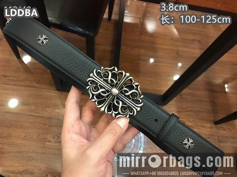 Chrome Hearts belt 38mmX100-125cm 8L05