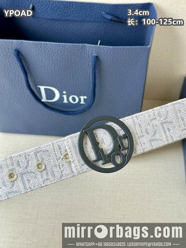 Dior belt 34mmX100-125cm 8L08
