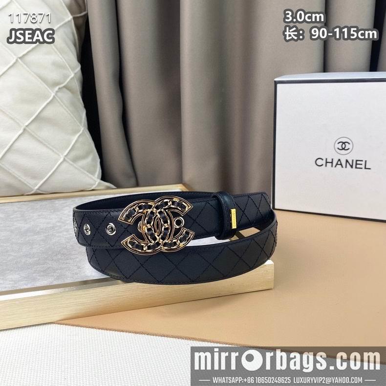 Chanel belt 30mmX90-115cm 8L08