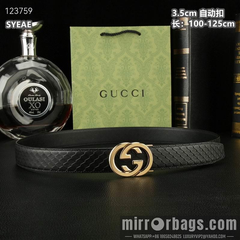 Gucci belt 35mmX100-125cm 8L54