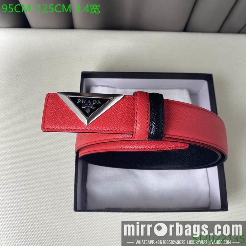 Prada Belt 34mmX95-125cm 7D03