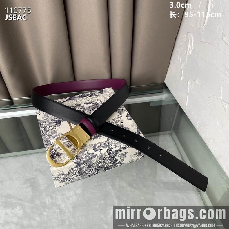 Dior Belt 30mmX95-115cm 8L08