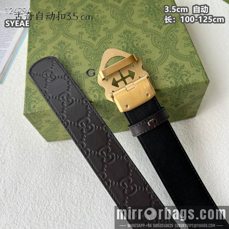Gucci belt 35mmX100-125cm 8L15