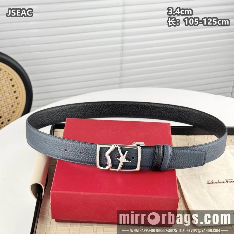 Ferragamo belt 34mmX105-125cm 8L17