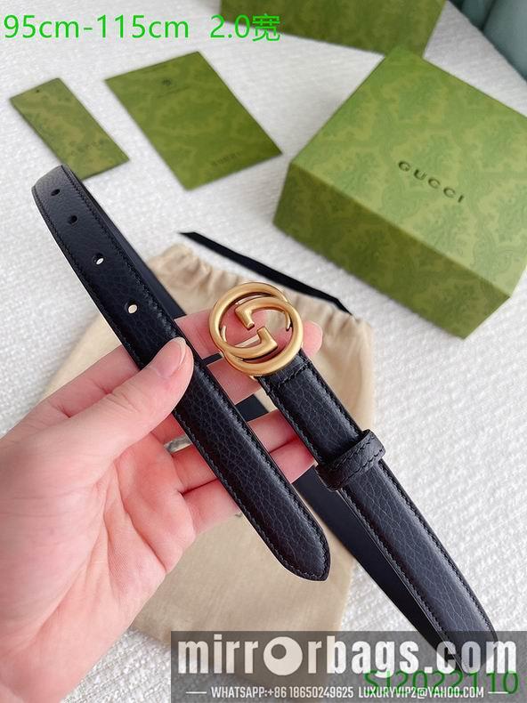 Gucci belt 20mmX95-115cm 7D01
