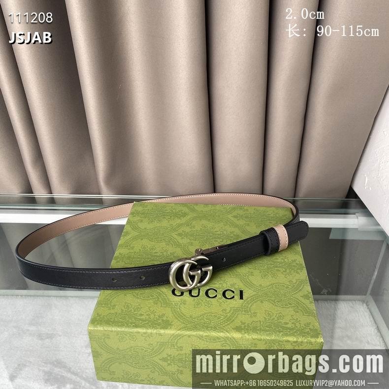 Gucci Belt 20mm 90-115cm 8L01