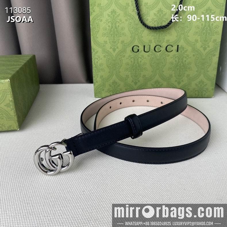 Gucci belt 20mmX90-115cm 8L13