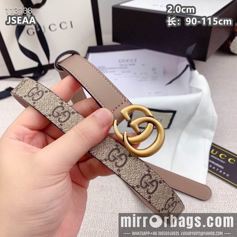 Gucci belt 20mmX90-115cm 8L15