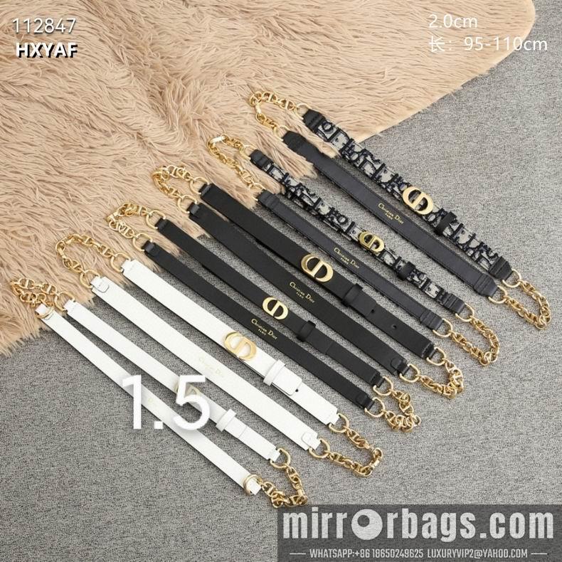 Dior Belt 20mmX95-110cm 8L07
