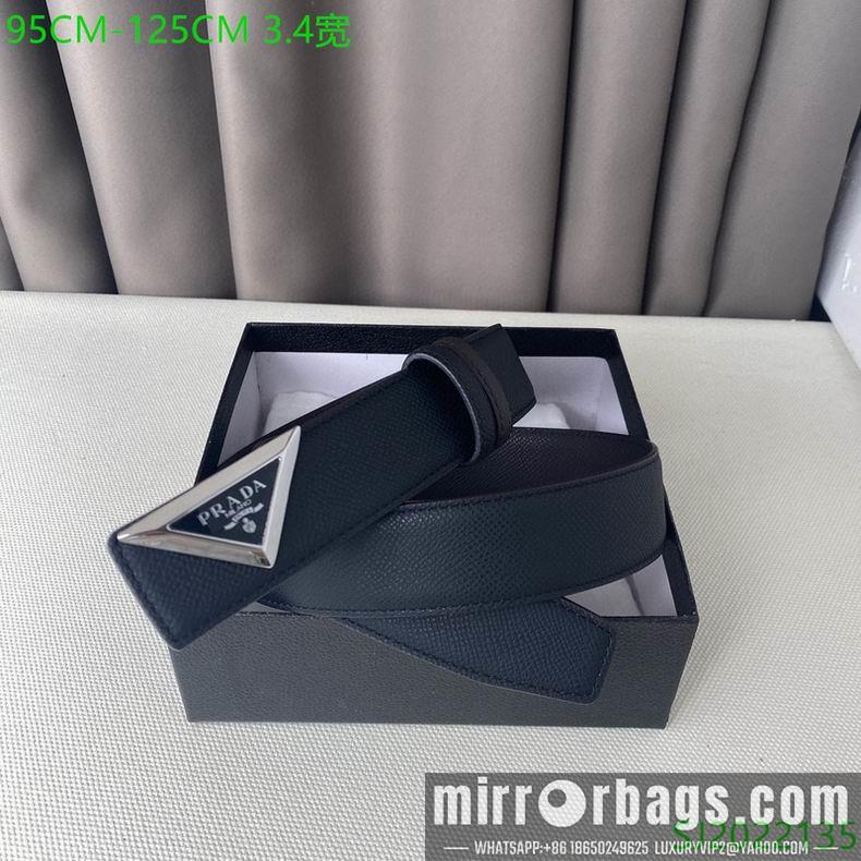 Prada Belt 34mmX95-125cm 7D02