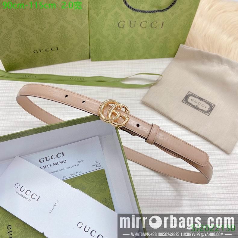 Gucci Belt 20mmX90-115cm 7D06