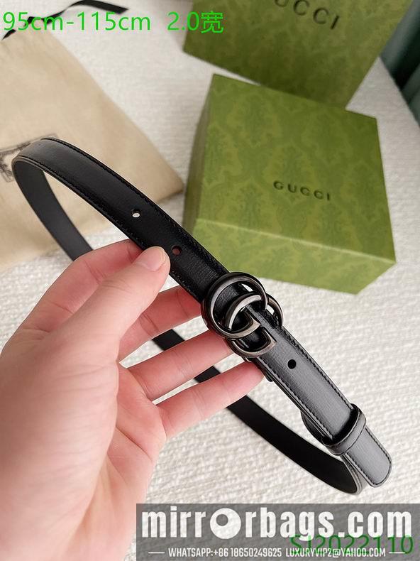 Gucci belt 20mmX95-115cm 7D02