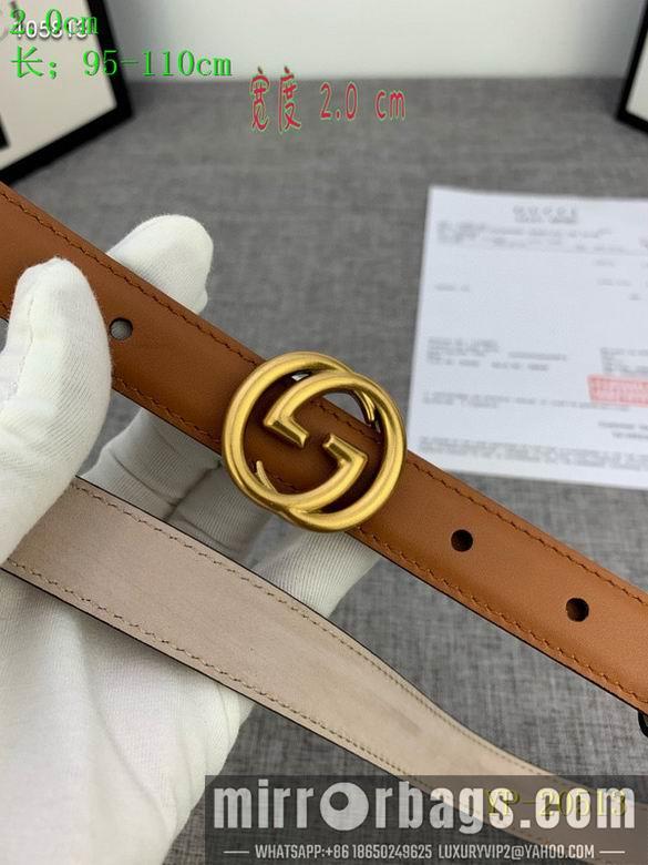 Gucci belt 20mm 95-110cm 8L01