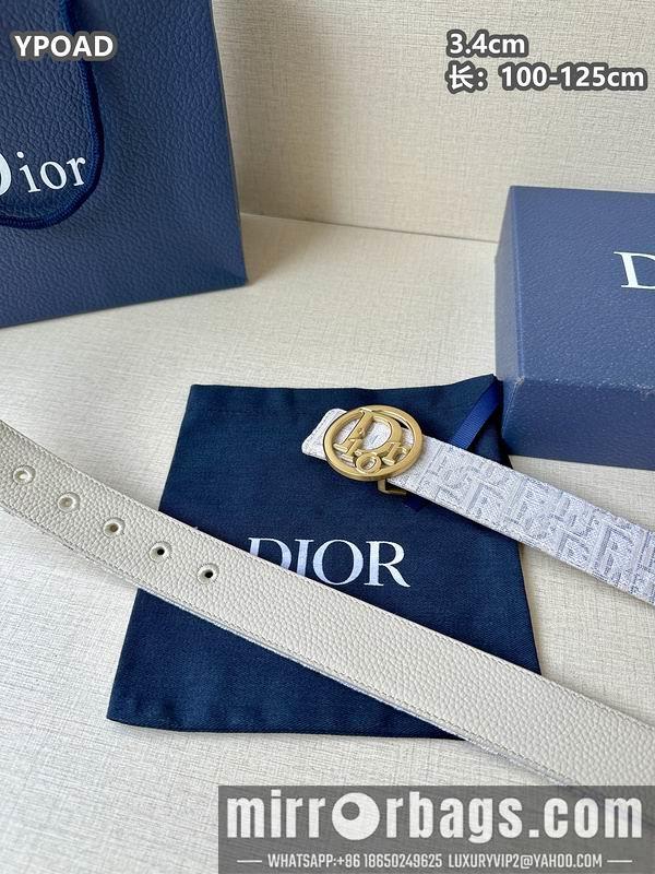 Dior belt 34mmX100-125cm 8L08
