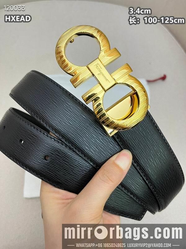 Ferragamo belt 34mmX100-125cm 8L03